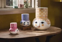 Olga Vase H20 cm blå