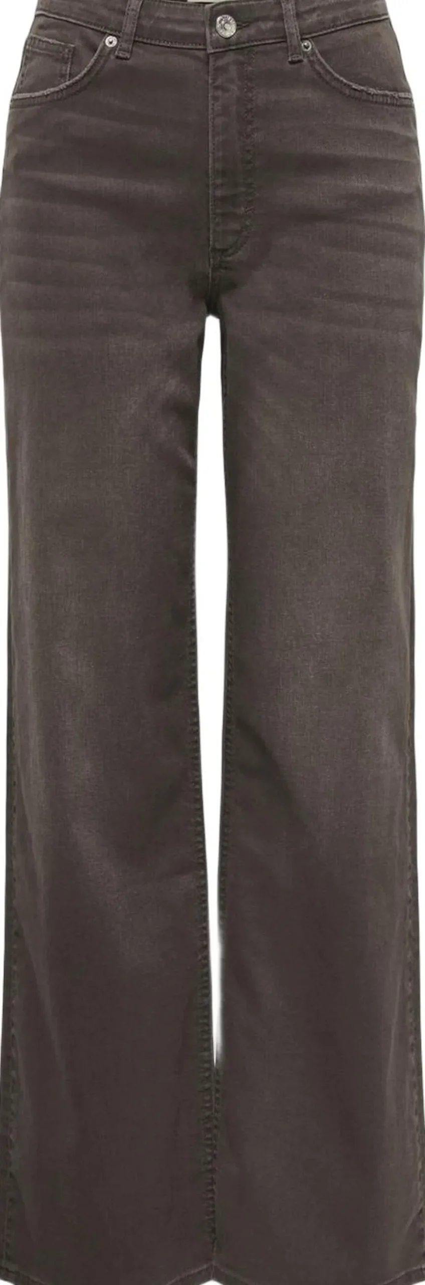 ONLJUICY HW WIDE LEG BROWN DOT DNM