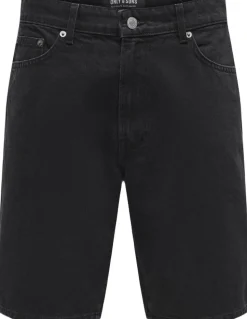 ONSFADE BLACK 9087 TAI DNM SHORTS N