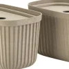 Opbevaringsboks Pulp 23 x 15 cm 2 stk. Natural Brown