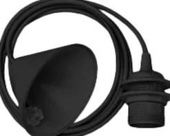 Ophæng Sort tekstilledning Ã 11cm, L: 2,1m