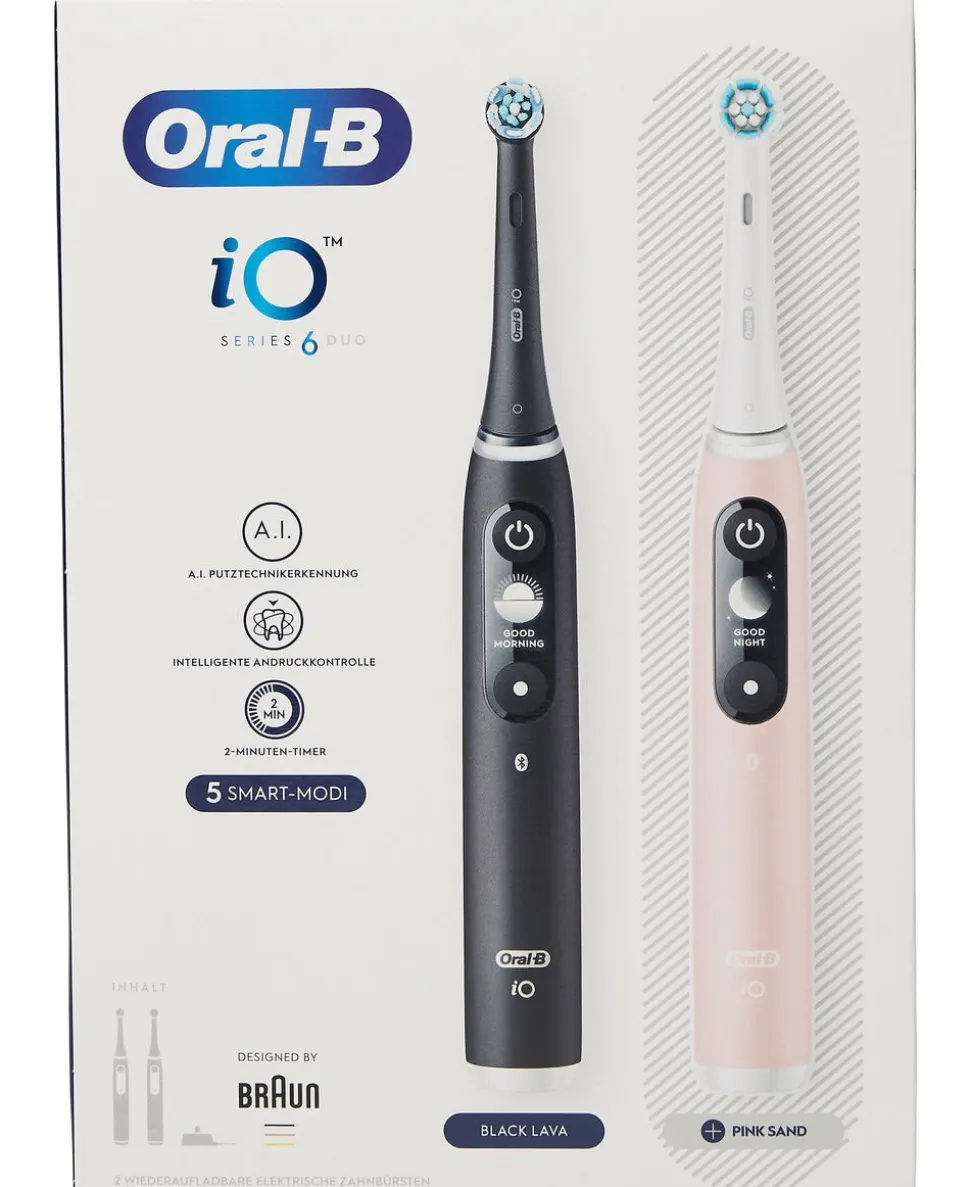 Oral-B iO Series 6 Black Lava/Pink DUO