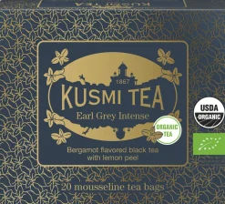 Organic Earl Grey Intense - Box of 20 muslin tea bags - 40gr