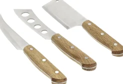 Ostesæt Foresta 3 dele Eg/Rustfrit stål