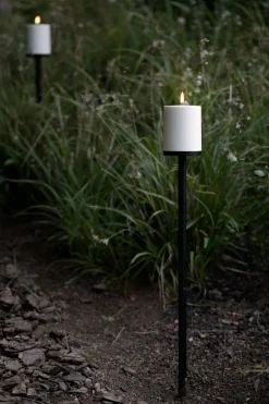 Outdoor spike with base, Black, 8,4x60cm