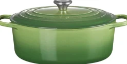 Oval støbejernsgryde 6,3 L Bamboo Green