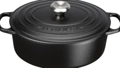 Oval støbejernsgryde 6,3L Matte Black