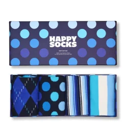 4-Pack Navy Socks Gift Set