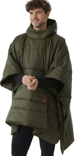 Packable Blanco Poncho