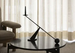 Passage Lounge Table, Ø70, Dark Lac