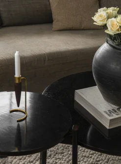 Passage Lounge Table, Ø70, Dark Lac