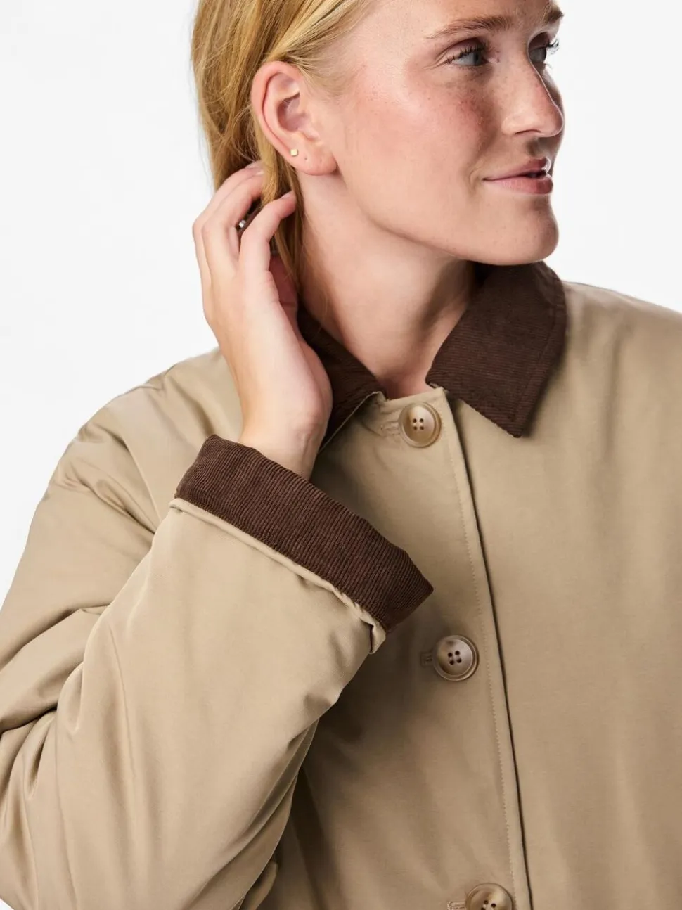 PCJORMA LONG CORDUROY JACKET NOOS