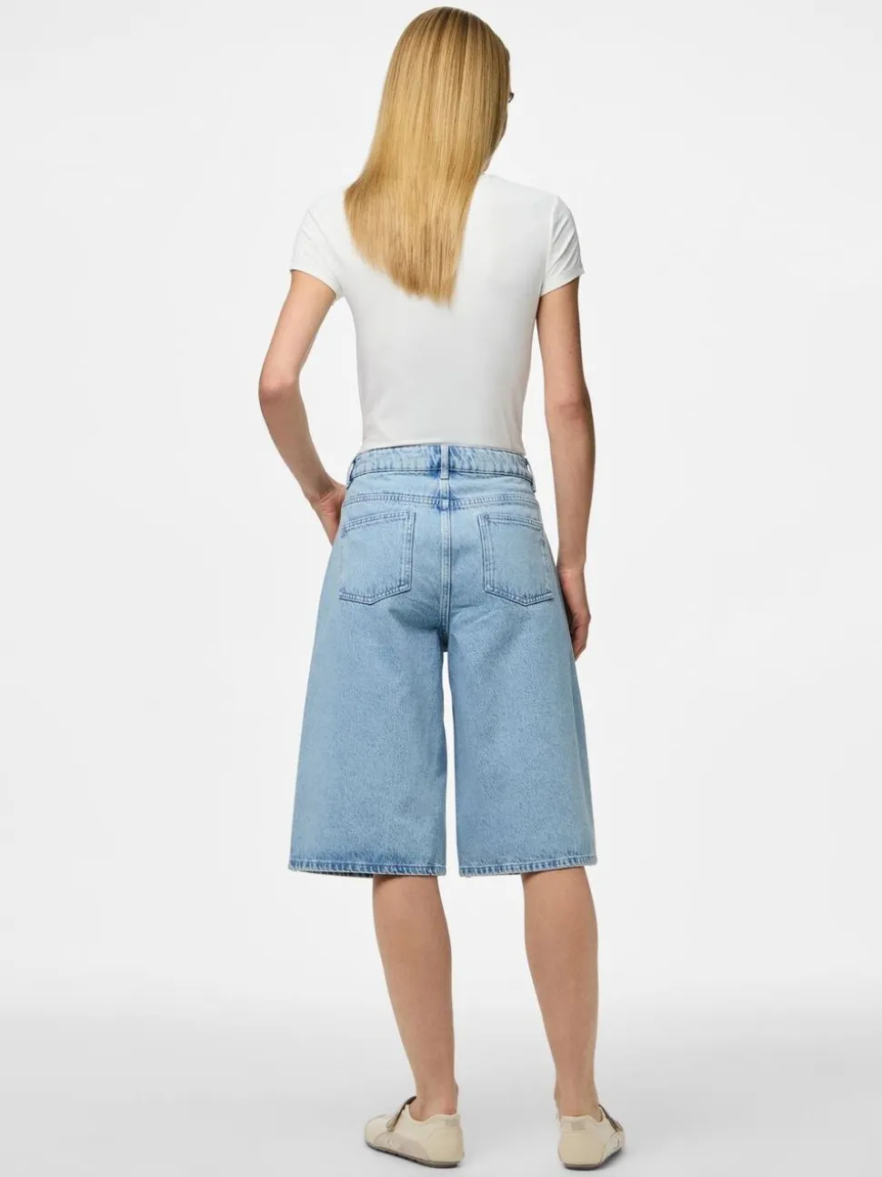 PCNOEL MW DENIM JORTS D2D PP