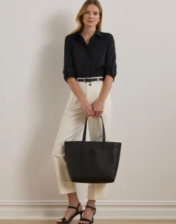 Pebbled Leather Large Cameryn Tote Bag