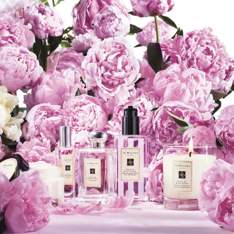 Peony & Blush Suede Scented Classic Candle