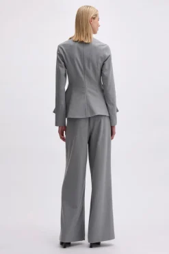 PEPLUM TOP WITH LONG SLEEVES