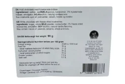 Plade, Hvid chokolade m/ blåbær 90 g