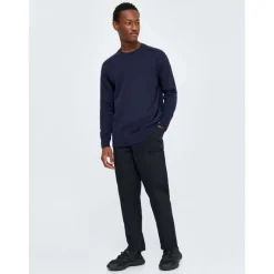 Plain knitted crew neck GOTS/Vegan