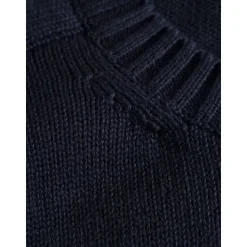 Plain knitted crew neck GOTS/Vegan