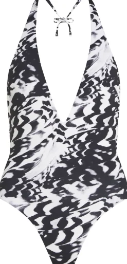 PLUNGE NECKLINE ONE PIECE