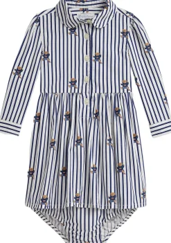 Polo Bear Cotton Oxford Shirtdress