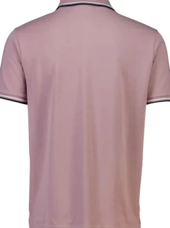 Polo shirt w. contrast piping