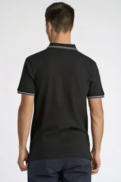 Polo shirt w. contrast piping