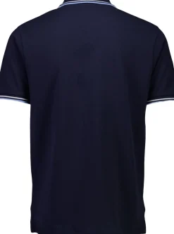 Polo shirt with zip recycled