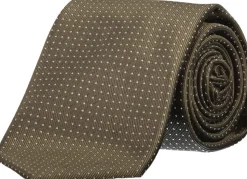Polyester tie with dots 7 cm