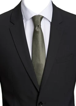 Polyester tie with dots 7 cm