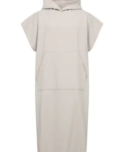 Poncho flat one side/terry back sand One Size