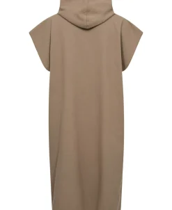 Poncho flat one side/terry back khaki One Size