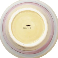 Poppery Vase med æble H32 cm pink/mint/gul