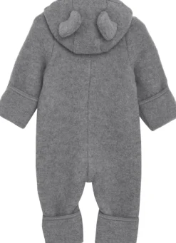 Pram Suit Ears Wool Fleece