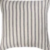 Pude natur m/grå striber