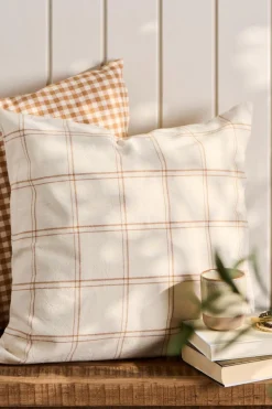 Pude Theodor natur m/rustikbrunt ternet