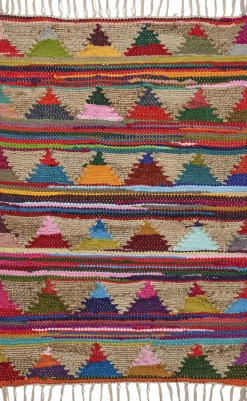 Pyramid Chindi Rug