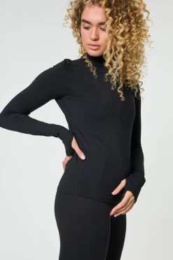 Reset Long Sleeve Mock Neck, Half Zip