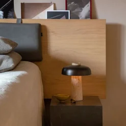 Reverse, Table Lamp, Travertine, Br