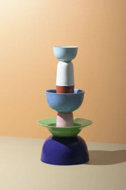 Rhombe Krus 33 cl rosa porcelæn