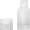 Ripple Small Carafe Set - Clear