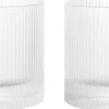 Ripple Tumbler Glasses - Set of 2 - Clear