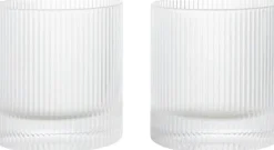 Ripple Tumbler Glasses - Set of 2 - Clear