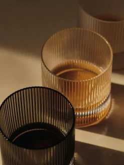 Ripple Tumbler Glasses - Set of 2 - Clear