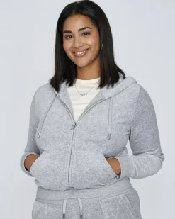 Robertson Classic Velour Zip Trough Hoodie