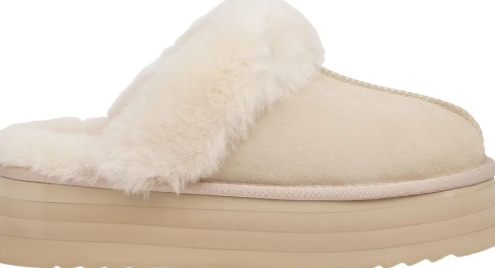 ROBSON - SILK COW SUEDE MULES WITH SHEARLING
