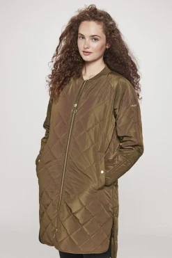 Rubina Quilted lang overgangsjakke