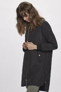 Rubina Quilted lang overgangsjakke