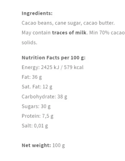Rugoso BAD fermentation 70 %, Nicaragua