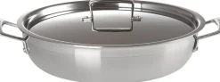 Sautergryde m/ låg 3-ply rustfrit stål